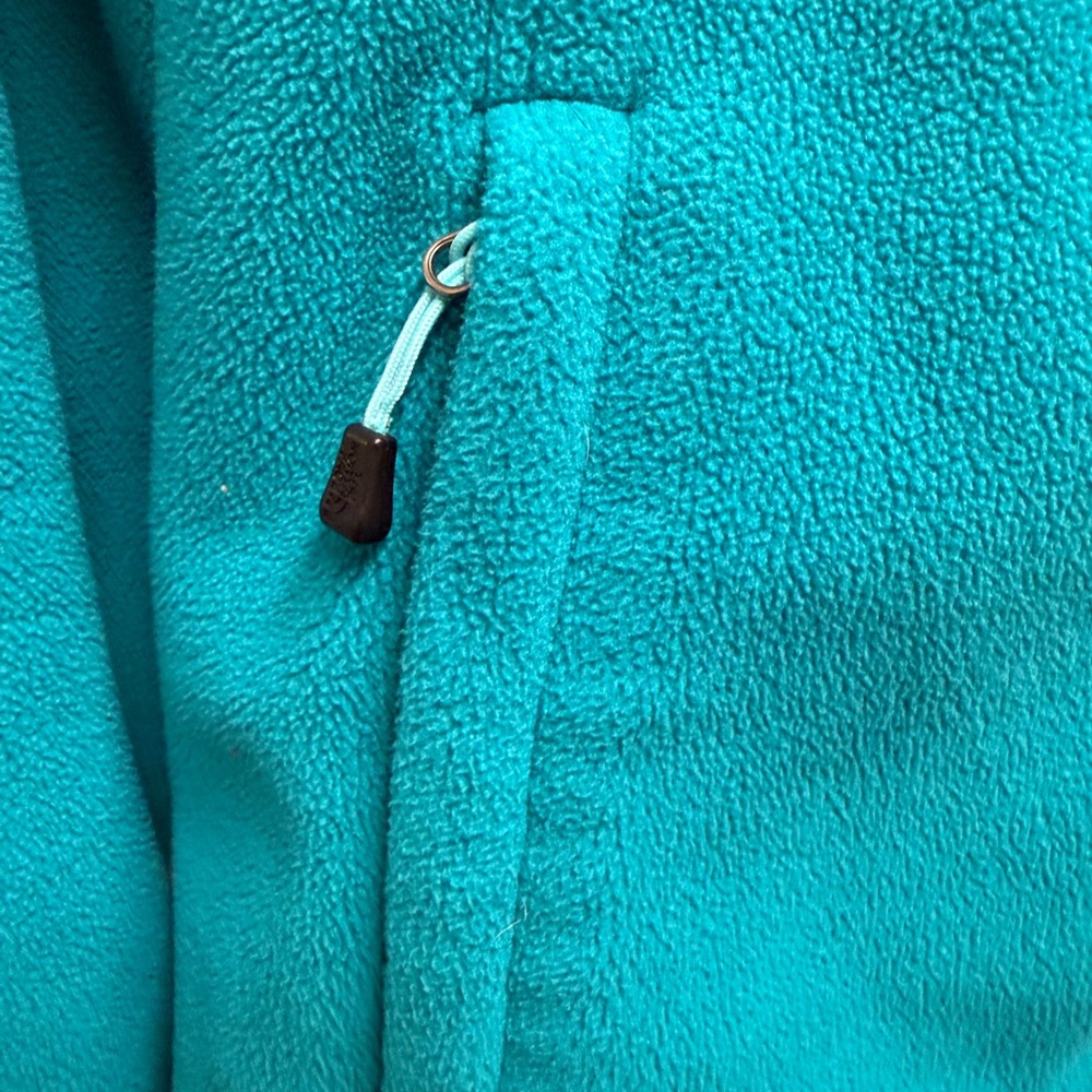Women's The North Face Full-Zip Soft Fleece Jacket Teal Green Size Small EUC - Picture 6 of 11